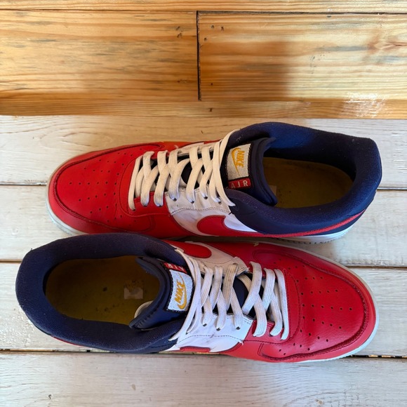 Nike Air Force 1 AF1 4th of July‎ Red White & Blue Men's Sz 13 RARE HTF Colorway - Picture 7 of 9